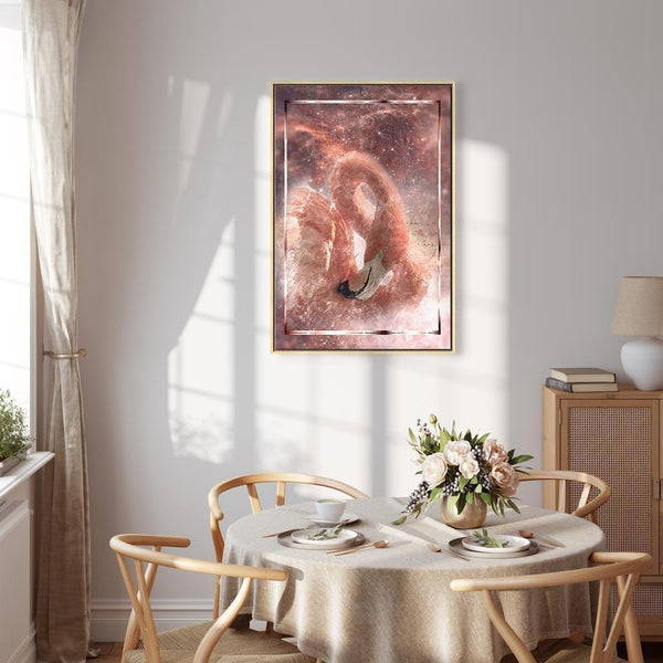Quadro - Space Flamingo (1 Part) Vertical
