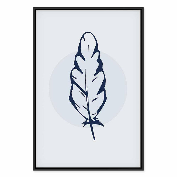 Quadro - Blue Feather (1 Part) Vertical