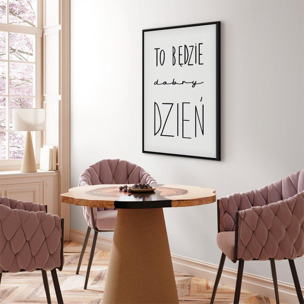 Quadro - Art of Words (1-part) - Inspirational Black Text on White