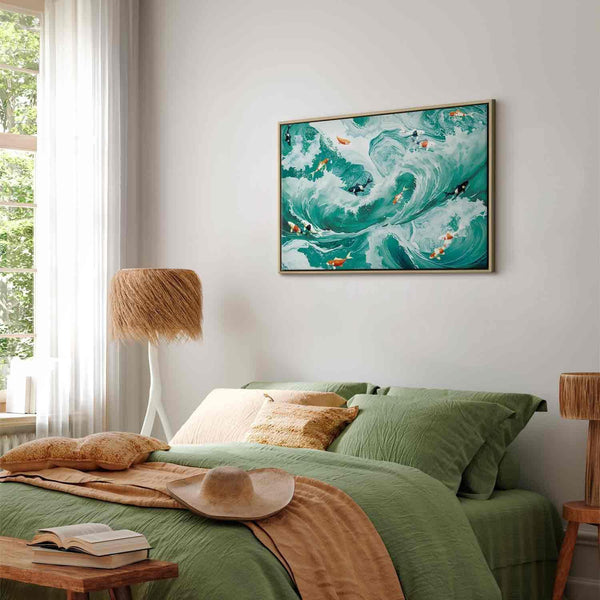 Quadro - Fish and waves