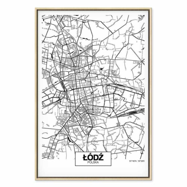Quadro - City Plan: Lodz (1 Part) Vertical