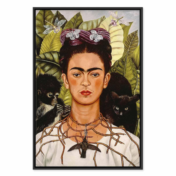 Quadro - Frida Kahlo – Self-Portrait with Thorn Necklace and Hummingbird