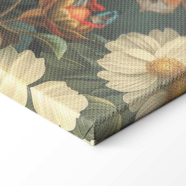 Quadro - Flowers, birds and butterflies – vintage-style illustration