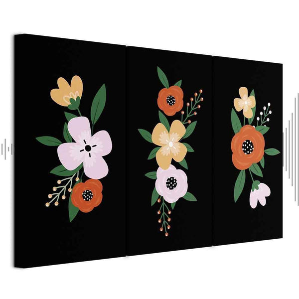 Quadro - Colorful Bloom (3 Parts)