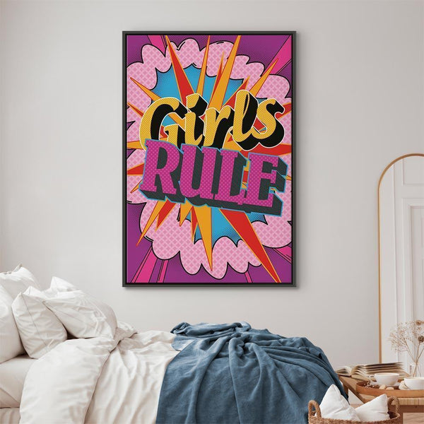 Quadro - Energy of Colors (1-part) - English Text on Colorful Background