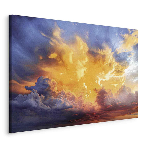 Quadro - Beautiful Sunset - Clouds in Warm Shades