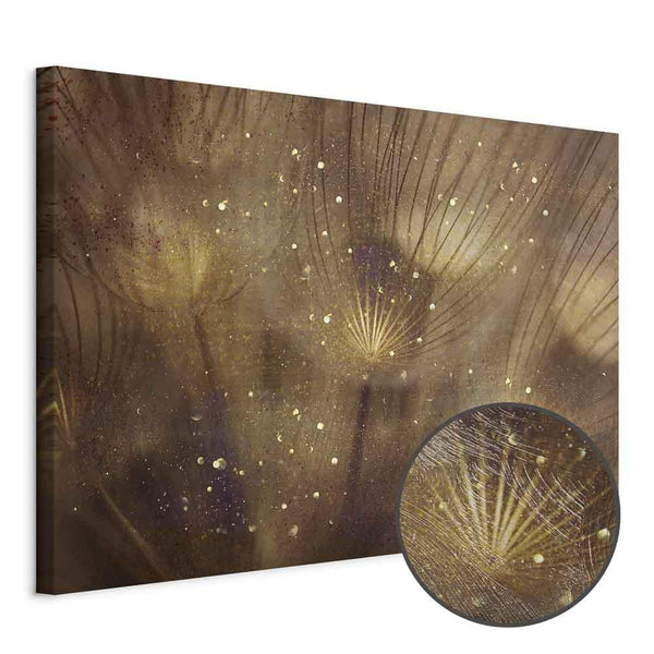 Quadro - Golden Dandelions (1 Part) Wide