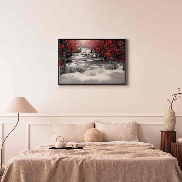 Quadro - Cascade of Thoughts (1 Part) Wide Red