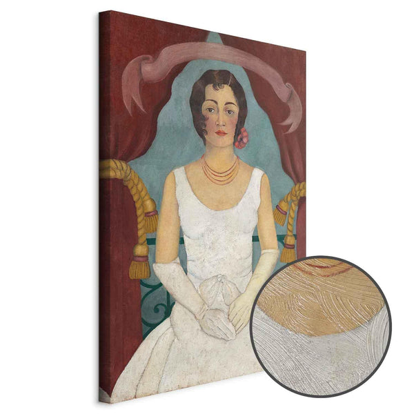 Quadro - Frida Kahlo – Portrait of a Lady in White