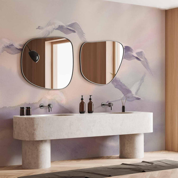 Carta da parati - Flying Swans