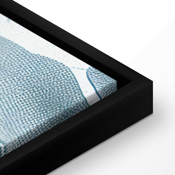 Quadro - Stone Baroque Ornaments in Light Shades of Gray-Blue