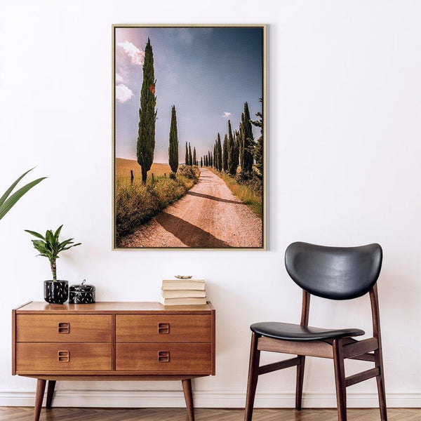 Quadro - Italian cypresses (1 Part) Vertical