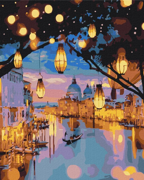Quadro fai da te - Lanterns in Venice