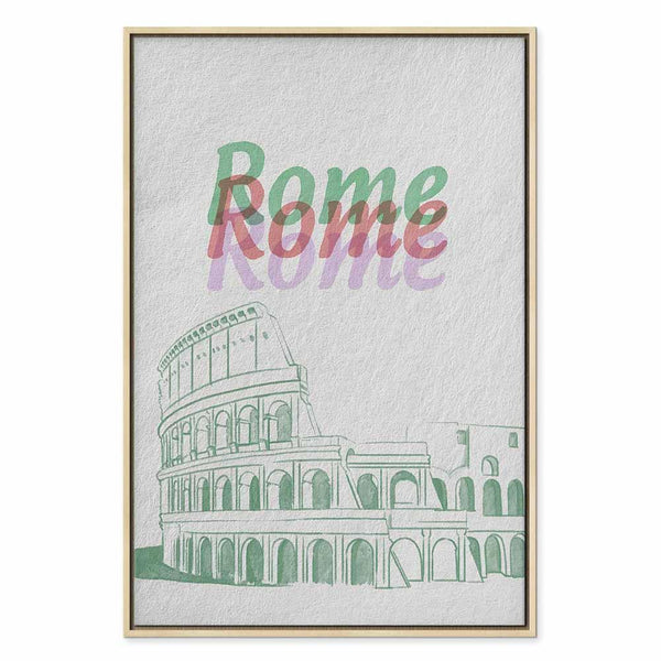 Quadro - Rome in Watercolours (1 Part) Vertical
