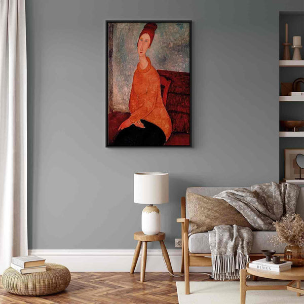 Quadro - Amedeo Modigliani – Jeanne Hebuterne in a Yellow Sweater