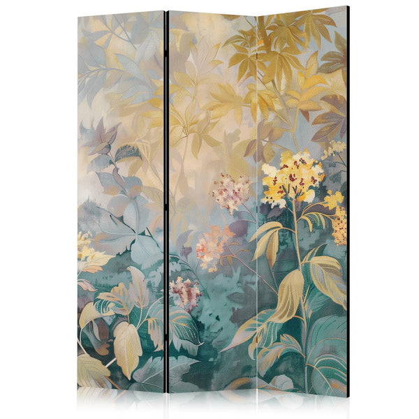 Paravento - Tapestry Pattern With Meadow and Flowers - Kilim With Spring Motif