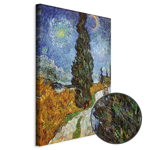 Quadro - Vincent van Gogh – Road with Cypress and Star