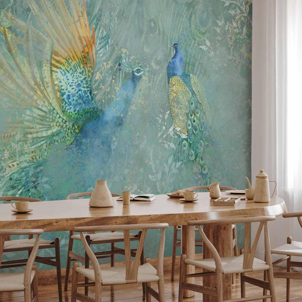 Carta da parati - Peacocks Dancing - Third Variant