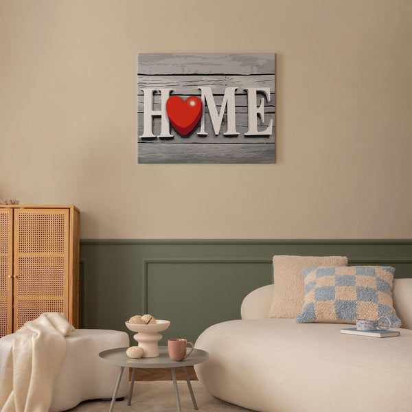 Quadro fai da te - Home with Red Heart