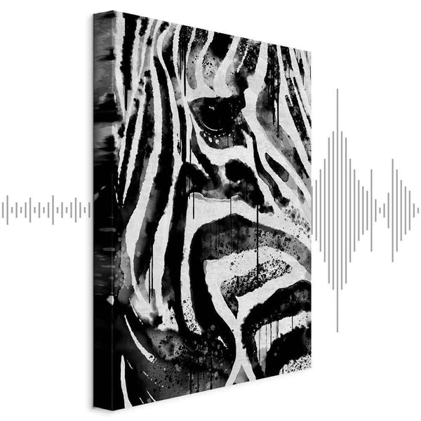 Quadro - Striped Nature (1 Part) Vertical