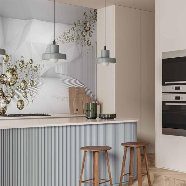 Carta da parati - Diamond Corridor (Grey)