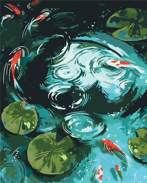 Quadro fai da te - Menufary and koi carp