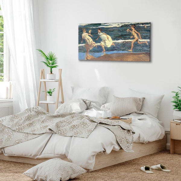 Quadro - Joaquín Sorolla y Bastida – Running along the Beach