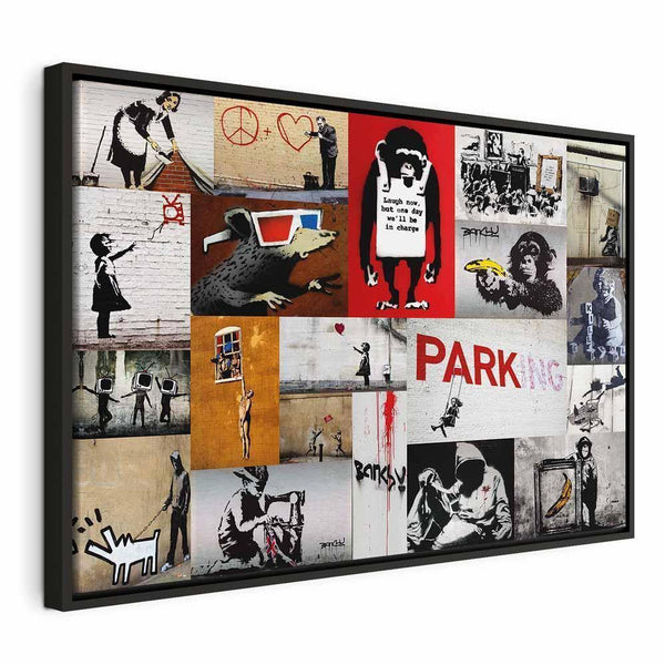 Quadro - Banksy - collage