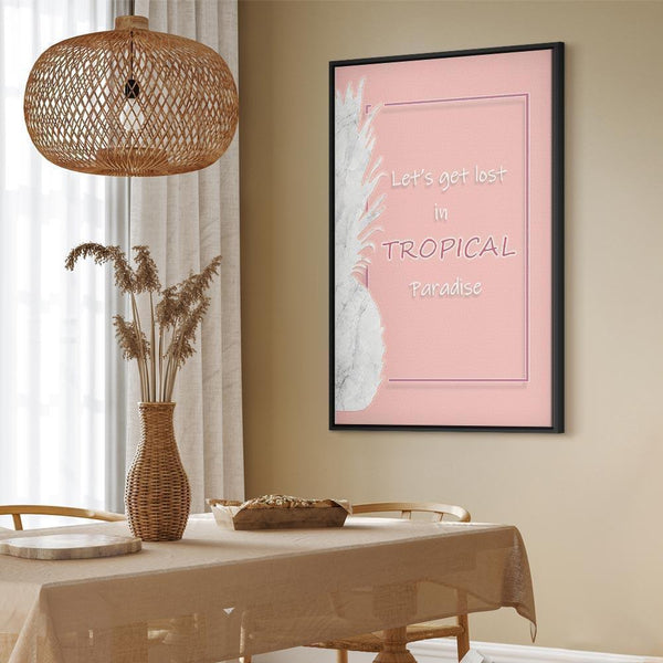 Quadro - Let's Get Lost in Tropical Paradise (1 Part) Vertical