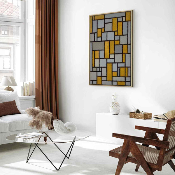 Quadro - Piet Mondrian – Composition with grid 9