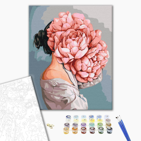 Quadro fai da te - Hidden behind peonies