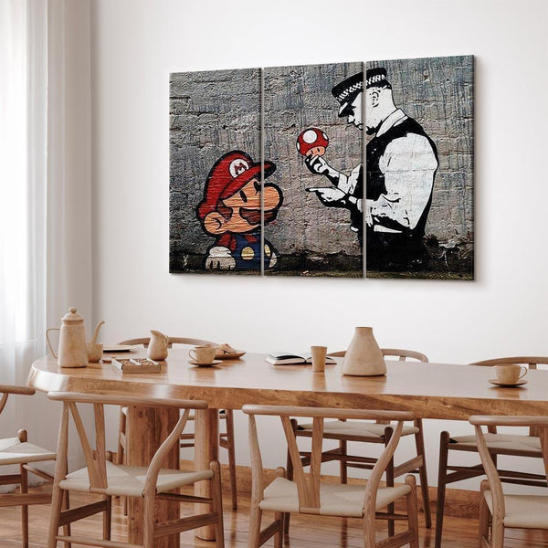 Quadro - Super Mario Mushroom Cop by Banksy