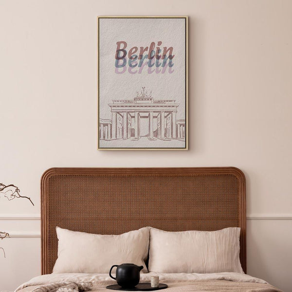 Quadro - Berlin in Watercolours (1 Part) Vertical