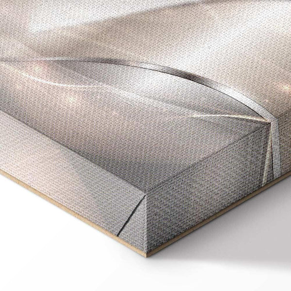 Quadro - Sparkling Dandelions (5 Parts) Beige Wide