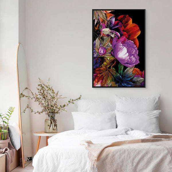 Quadro - Nature in Summer Hues (1-part) - Flower Garden of Inspiration