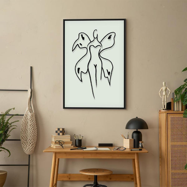Quadro - Butterfly Woman (1 Part) Vertical