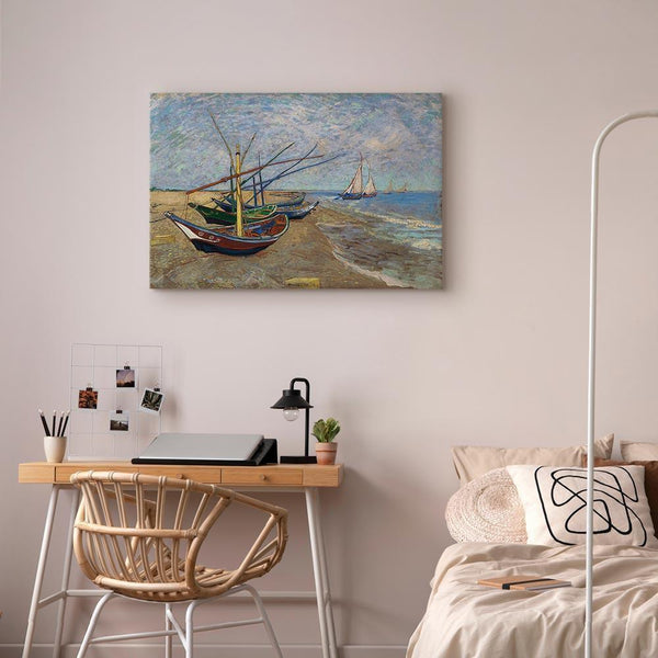 Quadro - Vincent van Gogh – Fishing Boats on the Beach