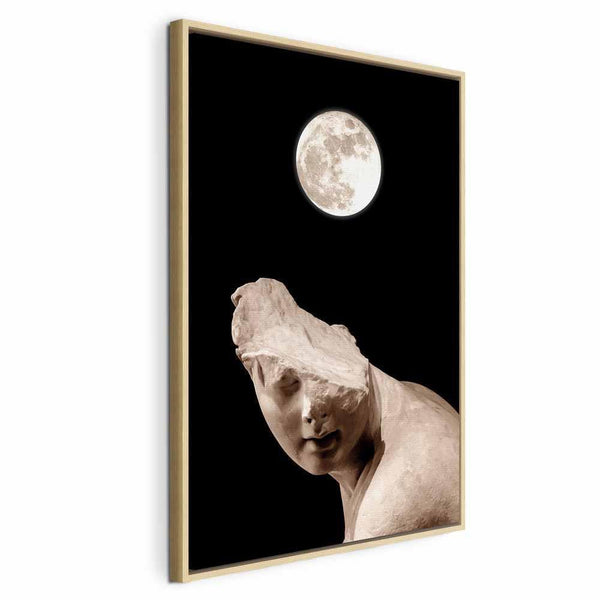 Quadro - Moon and Statue (1 Part) Vertical
