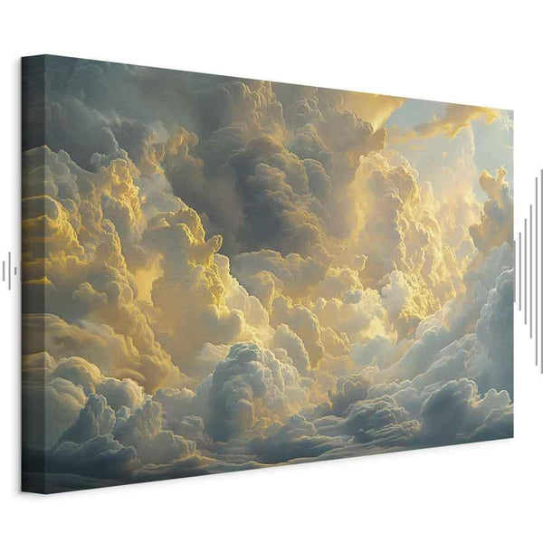 Quadro - Last Breath of the Day: Clouds Illuminated by Evening Glow