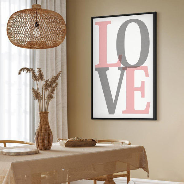Quadro - Grey Love (1 Part) Vertical