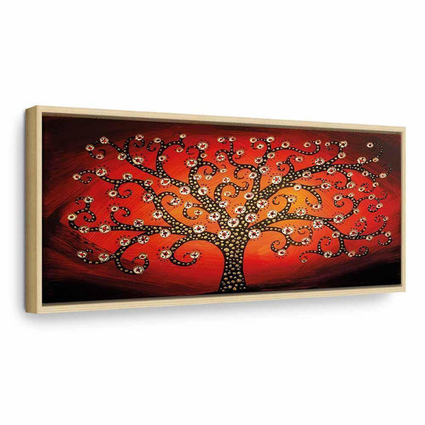Quadro - Fiery Tree (1 Part) Narrow