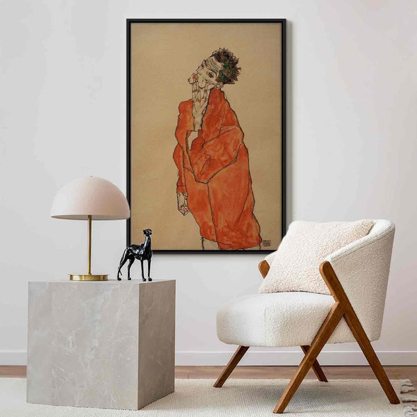 Quadro - Egon Schiele – Self-Portrait (Man in Orange Jacket)