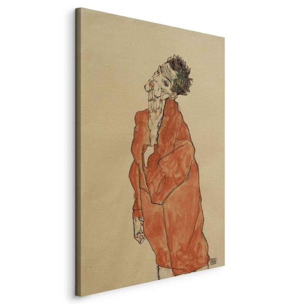 Quadro - Egon Schiele – Self-Portrait (Man in Orange Jacket)