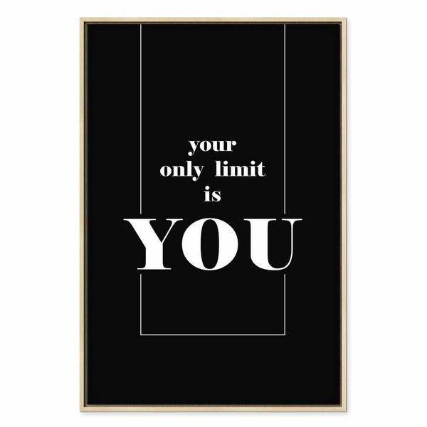 Quadro - Key to Success (1-part) - Black and White English Inscriptions