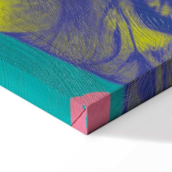 Quadro - Colorful Tiger - Intense Colors of a Tiger Surrounded by Tropical Plants