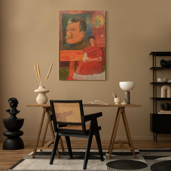 Quadro - Frida Kahlo – Self-Portrait with Stalin