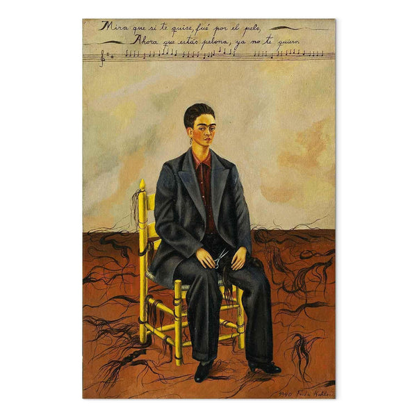 Quadro - Frida Kahlo – Self-Portrait with Cropped Hair