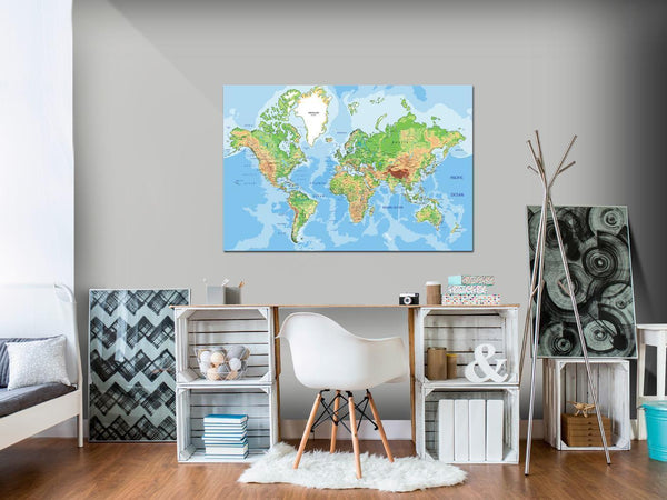 Quadro di sughero - World Geography