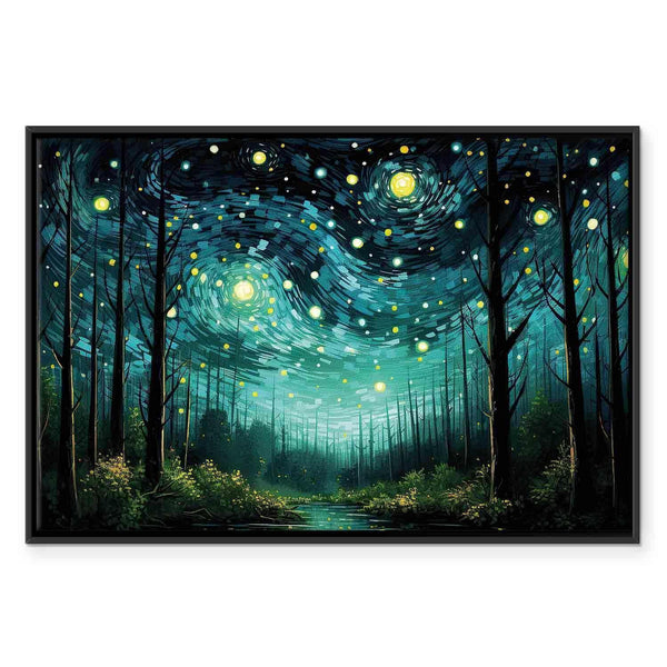 Quadro - Starry night - a contemporary version of Van Gogh's night sky