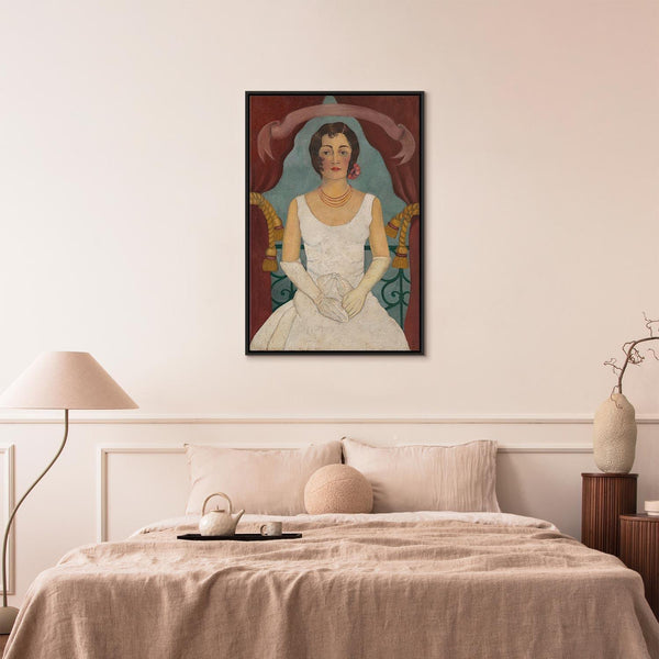 Quadro - Frida Kahlo – Portrait of a Lady in White